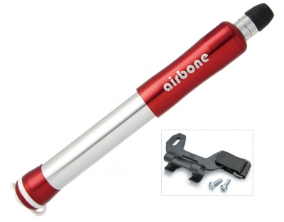Airbone Minipumpe rot mit Pumpenschlauch