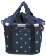 KLICKfix City-Tasche Bikebasket mixed dots blue
